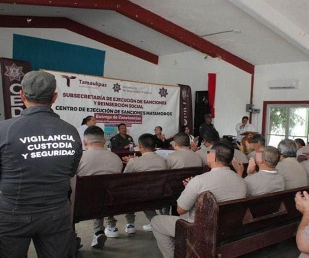 Capacitan a internos del CEDES Matamoros