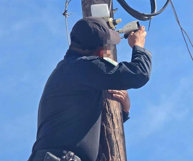 Quita Guardia Estatal c&aacute;maras clandestinas en v&iacute;a  p&uacute;blica