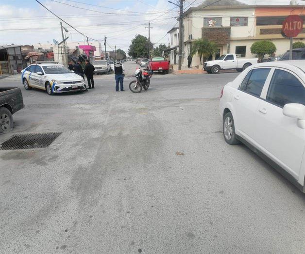 Motociclista lesionado en choque