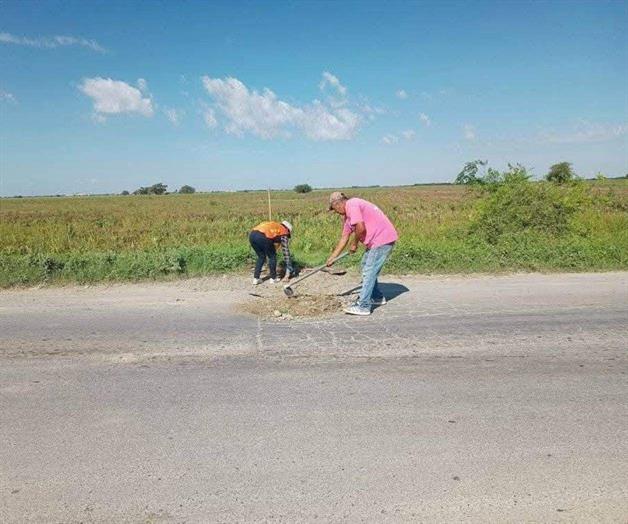 Rellenan baches de la brecha 124