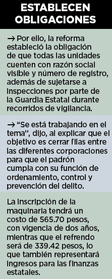 Retraso en el padr&oacute;n de maquinaria pesada